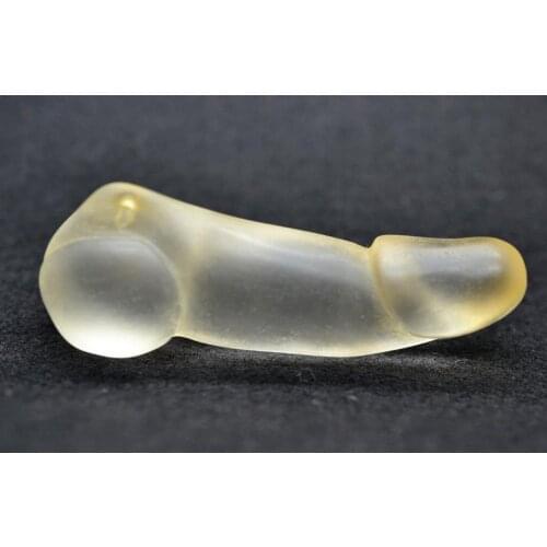 Collection Chinese Hongshan Culture Crystal Carved Sex Worship Male The Genitals Statue Couple Gifts Wedding Room Decoration
