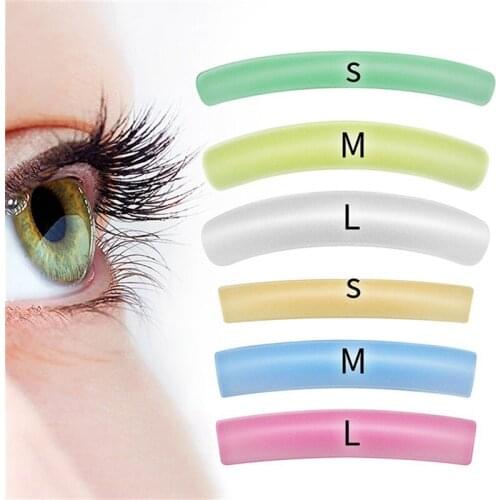 Colorful Lash Lift Pad 6 Size Flat S/M/L Curl S/M/L 12 Pcs