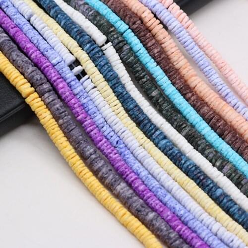 Natural Shell Beads Round Dyed Pearl Shell Loose Beads Necklace Accessories Charms for Jewelry Making Bracelet Earrings Gift