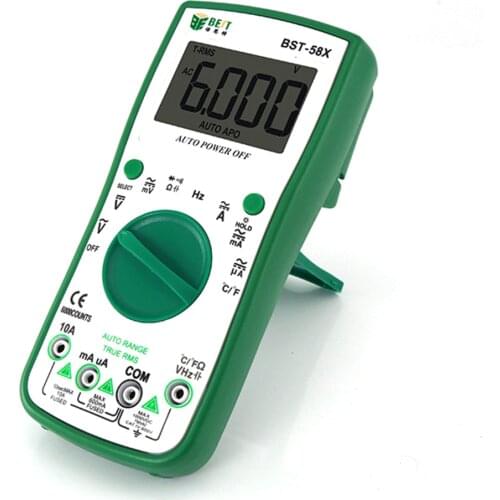 Digital Multimeter AC/DC Ammeter Current Voltmeter Backlight NCV Frequency Auto Power Off Temperature Tester 6000 Counts Tools