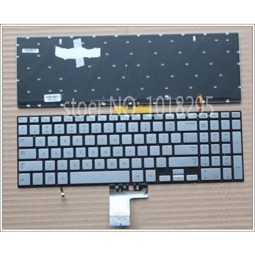 New Keyboard for Samsung 770Z5E NP770Z5E 780Z5E NP780Z5E NP880Z5E NP670Z5E 670Z5E Laptop US Language Backlit Silver No Frame