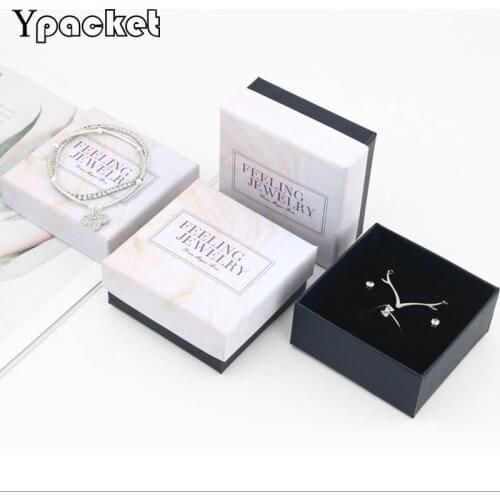 Gift Boxes Square Jewelry Organizer Shape Box Engagement Ring For Earrings Necklace Bracelet Display Pink Gift Storage Boxes