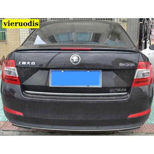 For Volkswagen Skoda Octavia Spoiler 2015 2016 2017 Car Styling ABS Plastic Unpainted Color Rear Trunk Wing Boot Roof Spoiler