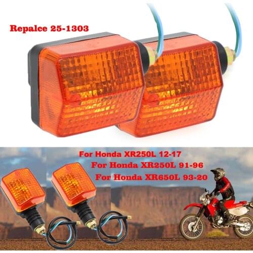 Motorcycle Turn Signal Light indicator Winker Blinker Lamp For Honda XR250L 1991-1996 / XR650L 1993- 2017 2018 2019 2020