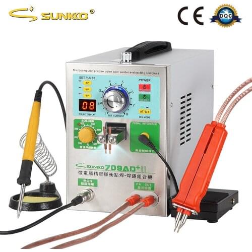 SUNKKO 709AD+ Spot Welder For Lithium Battery Pack Welding 3.2KW Automatic Sensing Pulse Spot Welding Machine With Soldering Pen