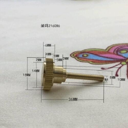 20pieces/lot M4 Brass copper screw nut decorative nut for lamps decoration lighting accessories