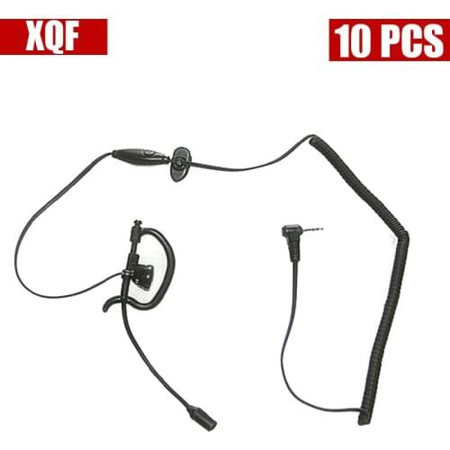 XQF 10PCS G Shape Earpiece Headset for Motorola Radio TKLR T3, TKLR T4, TLKR T5