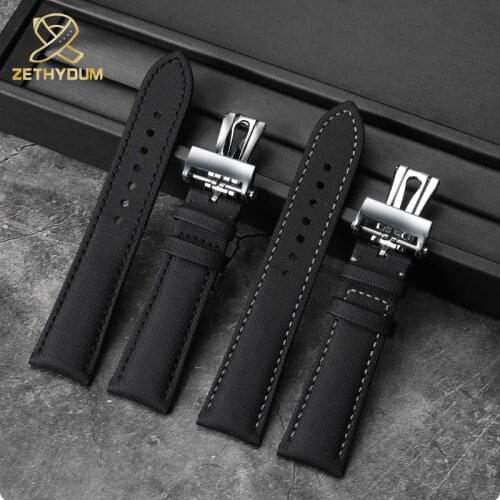 23mm High Quality Canvas Leather Bottom Watch Band Special for Blancpain Fifty Fathoms 5000 5015 Strap Butterfly buckle Tools