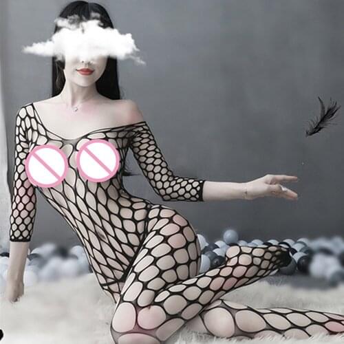 3XL Sexy Hot Erotic Fishnet Bodystocking Halter Backless Leopard Bodysuit Babydoll Lingerie Lenceria Porn Latex Catsuit Clubwear