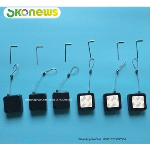 50 pcs retail shop supermarket merchandise Retractable Anti-theft pull box anti-shoplifting security cable recoiler Tether