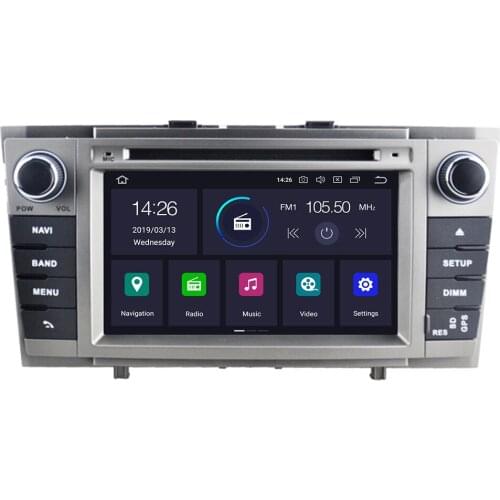 7" IPS Android 10 Car DVD GPS For Toyota Avensis T27 2009 2010 2011 2012 2013 2014- 2019 Auto Radio FM Navigation Backup Camera