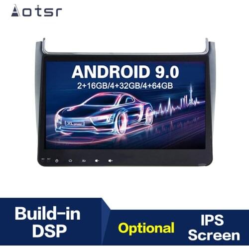 Android 9.0 Car Radio Player MAX 64G IPS GPS Navigation Radio For Volkswagen Polo 2015 Head Unit Multimedia Player Tape Recorder