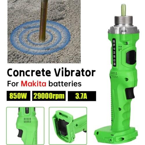 850W Cordless Concrete Vibrator Remove Air Bubbles Vibrate Cement Professional Construction Tool For Makita Battery (Only Tool)