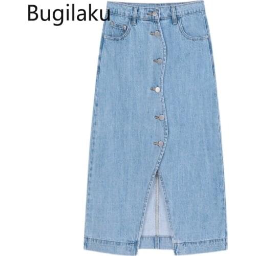 Bugilaku Denim Skirts For Women