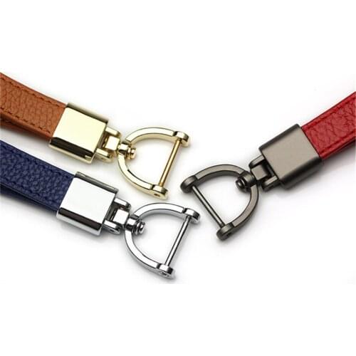 PU Leather Key Chain Colorful leather cord DIY bag Key Chains Holder Car Keyrings Men Women Keychains for VW CC Golf Polo MK5 t4