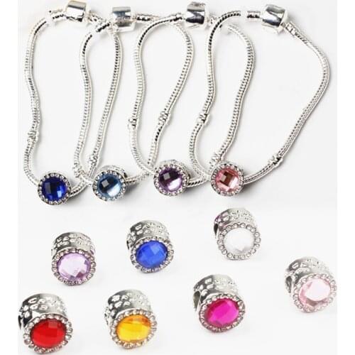 1Pcs Pretty Cats Eye Rhinestone Oval Clasp Snake Chain Exquisite Bracelet Suitable For Women European Charm DIY Jewelry Making