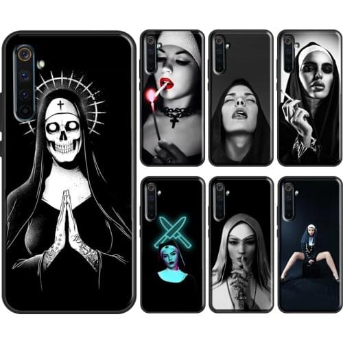 Sister Style Nun Sexy Girl For OPPO Realme 8 6 7 Pro C3 C11 C15 GT X7 X2 Pro Case For OnePlus Nord 8T 8 9 Pro Coque