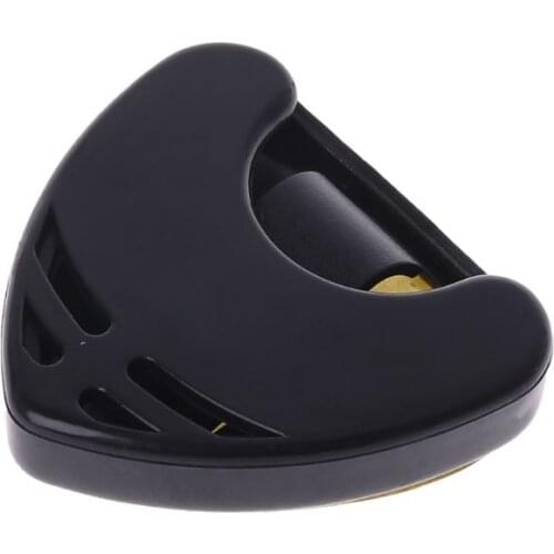 1 pc Guitar Pick Holder Plastic Plectrum Case Mediator Quick Storage Self Adhesive Triangle Shape