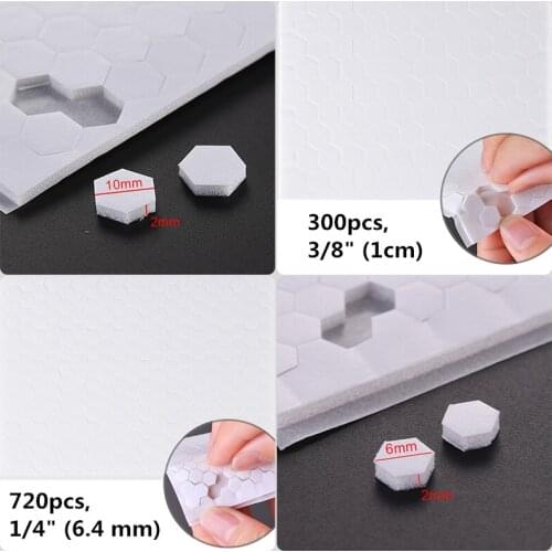 2mm Thickness Double-Sided Adhesive Foam Dots To Craft Projects Hexagon for Diy Scrapbooking Card Making On Cardstock
