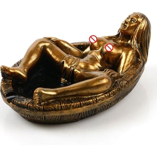 Sexy Beauty Sculpture Resin Ashtray Personality Resin Crafts Home Decoration Decoration Creative Ashtray Gift Halloween Supplies