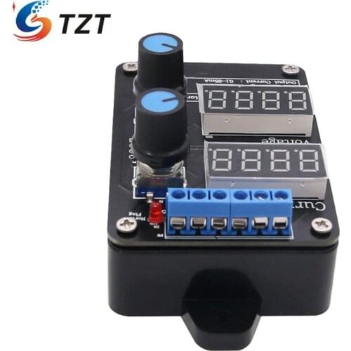 TZT Current Voltage Signal Generator 0-5V-10V 0-4-20mA Analog Constant Current Source Debugging KW_VCG002