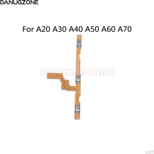 10PCS/Lot For Samsung A50 A505F A60 A605F A70 A705F Power Button Switch & Volume Up / Down On / Off Button Flex Cable