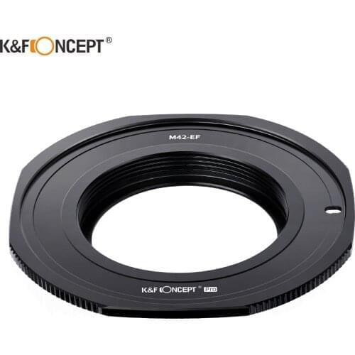 K&F CONCEPT M42-EF M42 Lens to EF EOS Camera mount Pro Adapter Ring For M42 Screw Mount Lens to Canon EOS EF Mount Camera