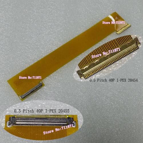 0.5 Pitch Male to Female 40P I-PEX Extension cord IPEX 20454 20455 17.3 inch LED Screen Extension Cable 40Pin Male Female line