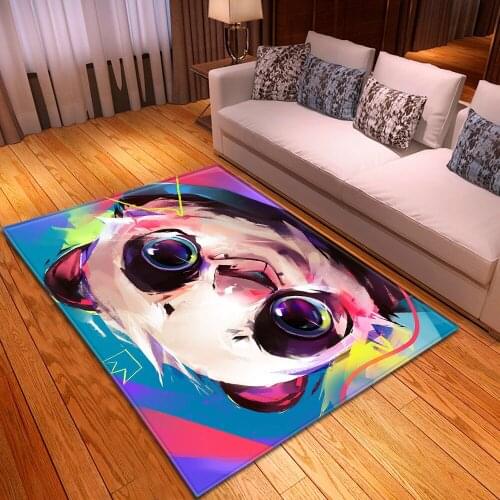 Nordic Cartoon 3D Pattern Carpet Bbay Crawl Area Rug Kids Play Mat Soft Flannel Child Bedroom Game Large Carpets for Living Room