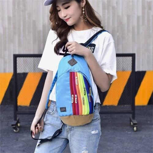 New Light Travel Backpack Womens Casual Outdoor Sports Shoulder Bag Female Hiking Leisure Rainbow Dual Purpose Backpack