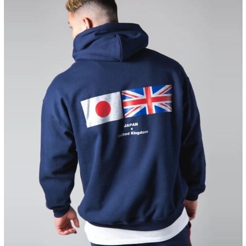 JP&UK 2021 LYFT Male Hoodies Sports Clothes Outdoor Running Hooded Cotton Pullover Gym Fitness Exercise Tops Mens Street Wear
