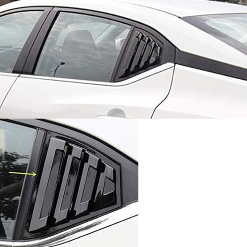 NEW-Car Rear Window Blinds Triangular Window Protection Covers Trims Panel for Nissan Sentra 2020 Window Scoops Louvers