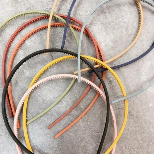 1pcs/lot Cute Adult & Kids Hair Head Candy Color Hoop Band Frosted Head Hoop 0.5cm Hairband Women Accessories