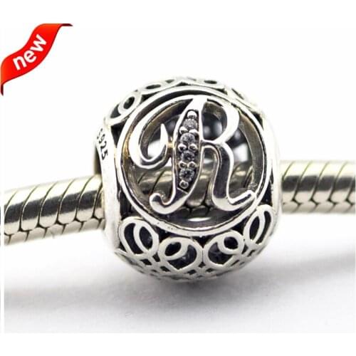 Fits For Bracelets 100% 925 Sterling Silver Jewelry Beads Vintage R Authentic Original Fashion Charm CKK