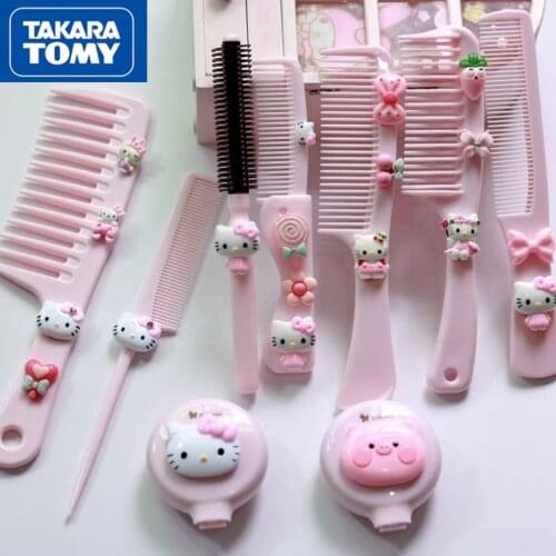 Takara Tomy Hellokitty Cute, Exquisite, Compact, Creative, Girly Heart, Portable Childrens Style Comb