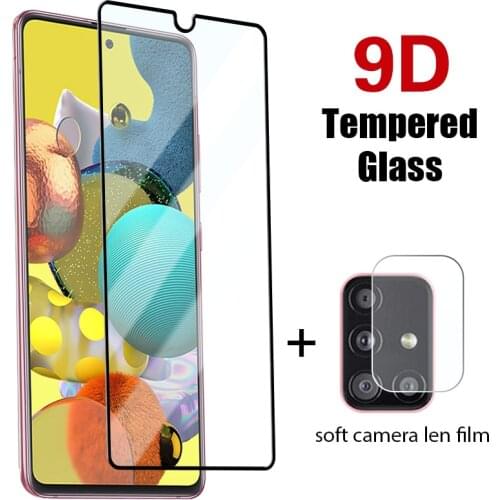 2IN1Tempered Glass for Samsung A10 10e 20 20e 30 30S 40 50S Glass For Samsung A70 70S 01 Core 02S A11 12 21 21S 31 41 51 71 5G
