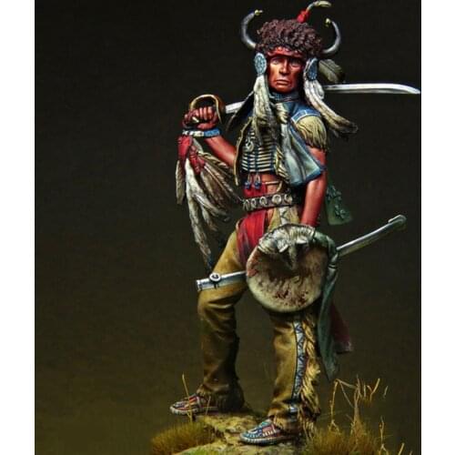 1/24 Scale Warrior Unpainted Resin Figure Building Kit