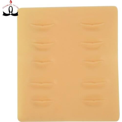 10pcs/lot package sale Brand Latex Permanent Makeup Micropigment Microblading practice skin With Eyebrow for Starter and Trainer