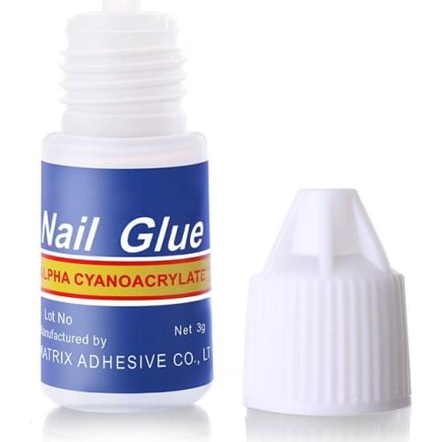 3pcs Acrylic Nail Glue 3g Fast-dry Adhesive Glue for Nail Art Manicure can CSV