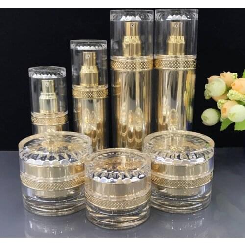 8pcs/lot 30/50g Empty Jar Bottle For Cosmetic Face Eye Essence Cream 30/50/120ml Makeup Beauty Cleanser Toner Emulsion