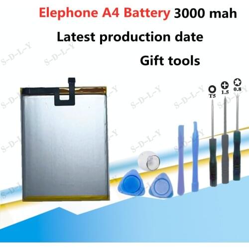 Elephone A4 Battery 3000mAh 100% Original New Replacement accessory accumulators For Elephone A4 Cell Phone