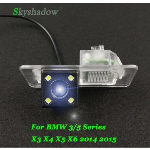 Car CCD 4 LED Night Vision Backup Rear View Camera Parking Assistance Waterproof For BMW 3 5 Series X3 X4 X5 X6 2014 2015