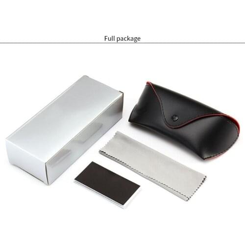 PU Leather Eyewear Cases Cover for Sunglasses Womens Eyeglasses Case Men Reading Glasses Box With Metal Buckle Eyewear Cases