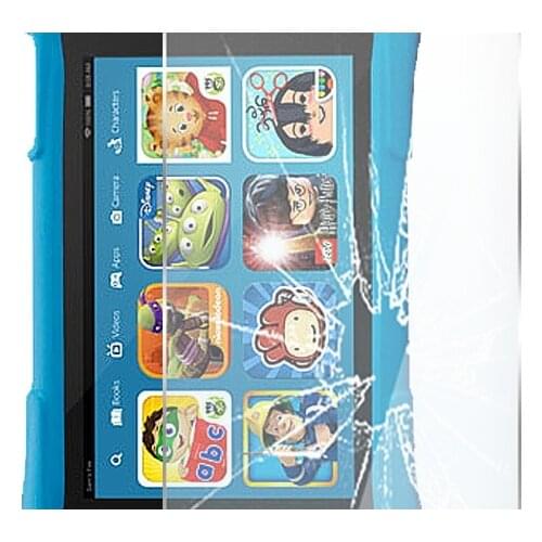 For Amazon Kindle Fire 7 Kids Edition (2017) Full Tablet Tempered Glass 9H Premium Scratch Proof Clear Film Protector Cover