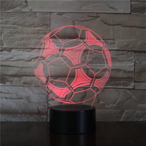 Soccer Ball Style 3D Led Night Light for Bedroom Decor Gift for Boyfriends Soccer Fan Remote Touch Control Dropshipping 3376