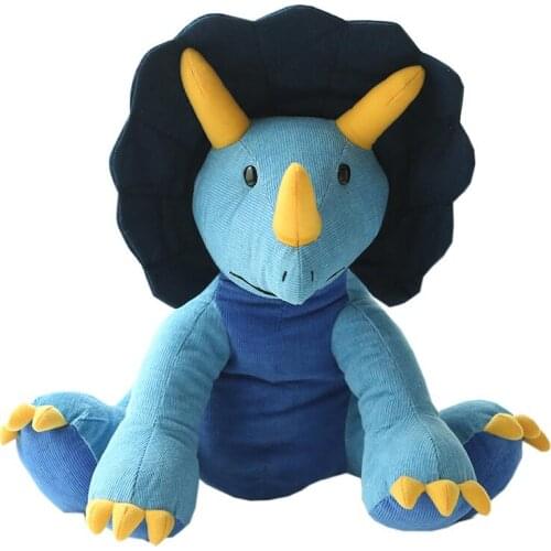 Kawaii New Dinosaur Plush Toys Tyrannosaurus Rex Ankylosaurus Long Neck Dragon Pterosaurs Raptors Triceratops Stegosaurus