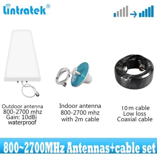 Indoor Ceilling Antenna and Outdoor Antenna 800/2700Mhz Accessories for CDMA GSM DCS PCS WCDMA 3G 4G Signal Repeater Booster