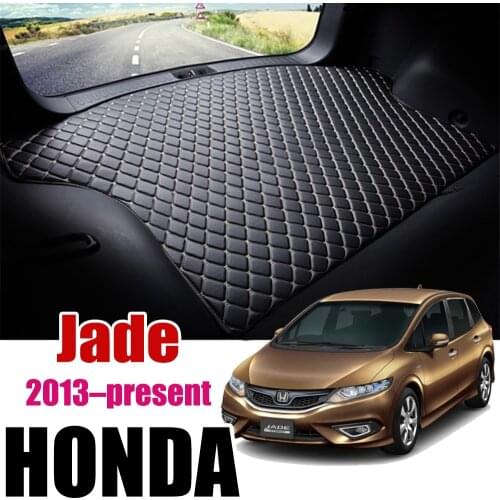 Leather Car Trunk Mat FR4 FR5 Auto Carpet Tail Cargo Liner For Honda Jade RS Trunk Boot Mat Rear Jade Jeido Liners Pad