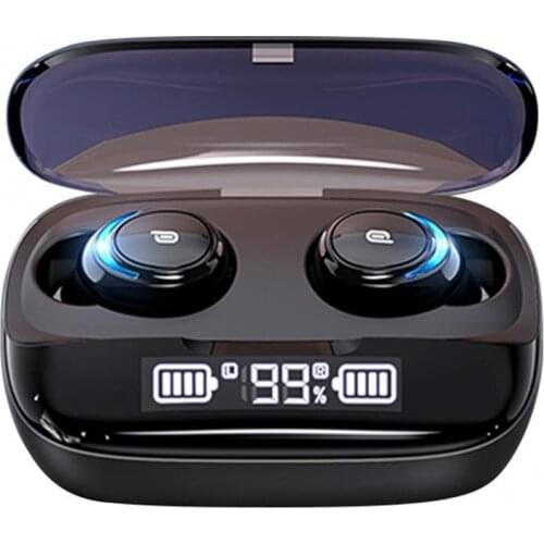 M-U8 TWS Bluetooth 5.0 Wireless Earphones Digital Display Stereo HiFi Headset Waterproof HiFi Touch Control Anti-Noise Headset
