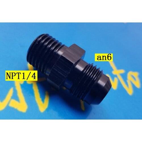 Male npt1/4 1/4npt npt 1/4 to 6an an6 an 6 male adaptor adapter Fitting